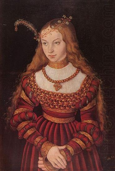 Lucas Cranach the Elder Portrat der Prinzessin Sibylle von Cleve als Braut china oil painting image